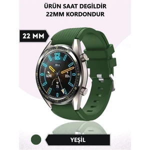 Huawei Watch Gt4 Gt5 46MM Uyumlu Çizgi Desenli Silikon Kordon Kayış (22MM)