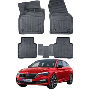 Skoda Scala 2019+ Uyumlu Araca Özel Lüx 3D Paspas