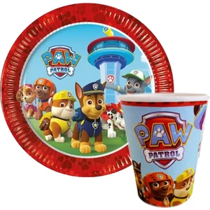 Parti Adresi Paw Patrol Karton Tabak - Bardak Set