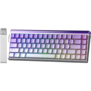 HERO 68 He Manyetik Klavye Rapid Trigger Dragon King Switch 8000Hz Rgb Neon Tkl Hot Swap Oyuncu Klavyesi Mor