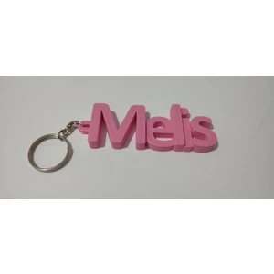 3 Boyutlu Hepsi Pembe isme Özel Anahtarlık - Pembe isimli Anahtarlık - Çanta isimlik - 3 Boyutlu Anahtarlık - 3D isim Anahtarlık
