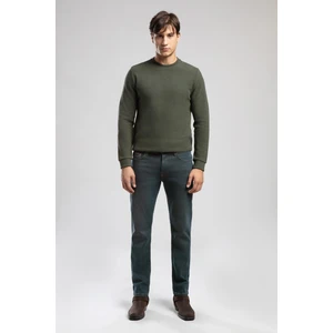 Newdwade Erkek O Yaka Sweatshirt Yeşil