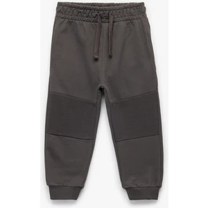 Pamuklu Şardonlu Dikiş Detaylı Cepli Beli Bağcıklı Jogger Eşofman Altı