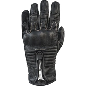 Retro Edge Black Korumalı Motosiklet Deri Eldiveni