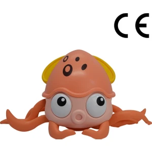 Halley Oyuncak Emeklemeye Yardımcı, Müzik Açma Kapatma Fonksiyonlu, Usb Şarjlı, Sensörlü Sevimli Ahtapot Oyuncak