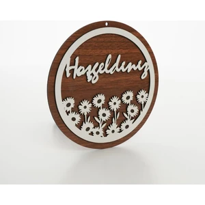 "hoşgeldiniz" Kapı Süsü|20*20 CM|KS8002