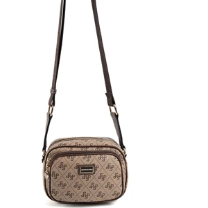 Silver & Polo Koyu Bej - Kahve SP1111 Kadın Çapraz Çanta