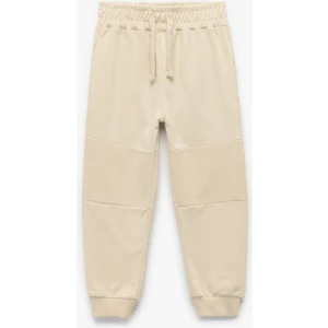 Pamuklu Şardonlu Dikiş Detaylı Cepli Beli Bağcıklı Jogger Eşofman Altı