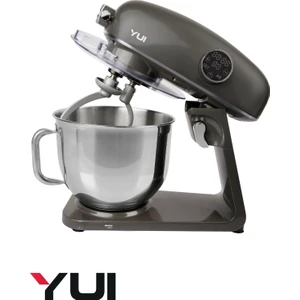 M218 Easy Chef Demir Gri Stand Mikser 1800W Motor Gücü 8l Kapasite Dayanıklı Döküm Metal Gövde