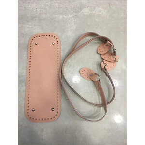 Deri Çanta Taban ve Askı Takımı (Pudra)