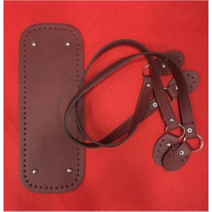 Deri Çanta Taban ve Askı Takımı (Bordo)