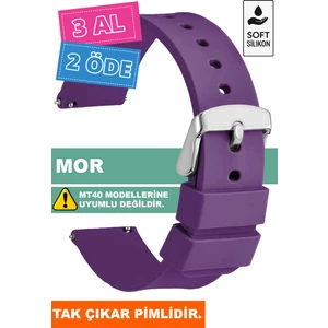 Tcl Mt42 Mt42x Mt43 Mt46-Slazenger Akıllı Çocuk Saatleriyle Uyumlu Silikon Saat Kordonu Kayışı