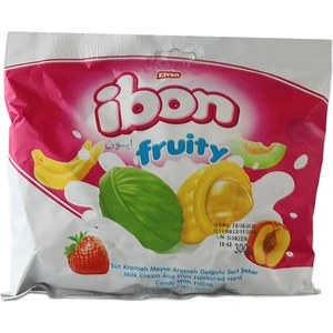 Ibon Sütlü Meyveli Şeker 300 Gr. (1 Paket)