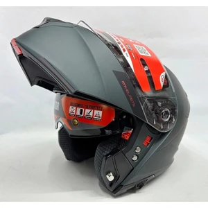 mt Kask mt Genesis Sv Çene Açılır Kask Mat Anthracite Grey