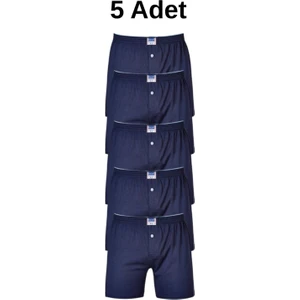 Penye 5'li Erkek Boxer Rahat Bol Kesim Abani Classic
