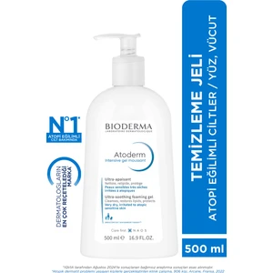 Atoderm Intensive Foaming Gel Çok Kuru Atopi Eğilimli Cilt Onarıcı Temizleme Jeli Niasinamid 1 Lt