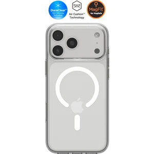 iPhone 17 Pro Max ile Uyumlu ince MagSafe Kılıf Liquid Crystal Sararma Karşıtı DuraClear™ Hava Kanalı Teknolojisi™ Askeri Sınıf Koruma MagFit Clear White Şeffaf Kapak - ACS10394
