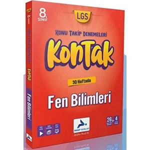 PRF Yayınları 8  Sınıf LGS Fen Bilimleri 36 Hafta Kontak Deneme