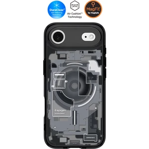 Apple iPhone Air ile Uyumlu ince MagSafe Kılıf Ultra Hybrid Sararma Karşıtı DuraClear™ Hava Kanalı Teknolojisi™ Askeri Sınıf Koruma MagFit Zero One Black Tasarım Kapak - ACS10058