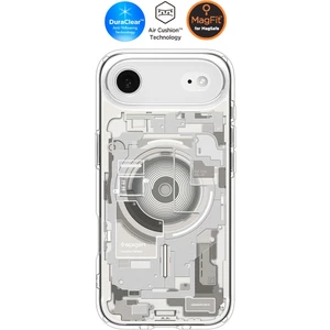 iPhone Air ile Uyumlu ince MagSafe Kılıf Ultra Hybrid Sararma Karşıtı DuraClear™ Hava Kanalı Teknolojisi™ Askeri Sınıf Koruma MagFit Zero One Natural Titanium Tasarım Kapak - ACS10057