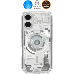 iPhone 17 ile Uyumlu ince MagSafe Kılıf Ultra Hybrid Sararma Karşıtı DuraClear™ Hava Kanalı Teknolojisi™ Askeri Sınıf Koruma MagFit Zero One Natural Titanium Tasarım Kapak - ACS10088