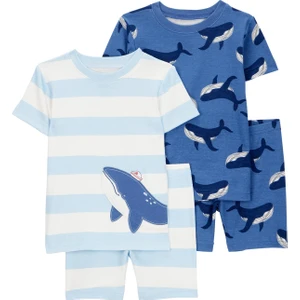 Erkek Bebek Pijama Set 4'lü Paket