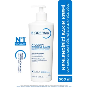 Atoderm Intensive Balm Çok Kuru Atopi Eğilimli Cilt Nemlendirici Krem Yetişkin, Çocuk 500 Ml