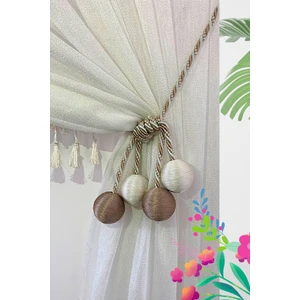 4 Toplu Braçol Kornişe Takmatik Ipli Tavan Perde Aksesuarı Perde Halatı Perde Tutucu Perde Bağı