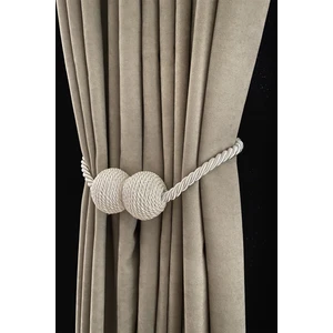 Tül ve Fon Perde Mıknatıslı Toplama Aparatı Perde Aksesuarı Krem