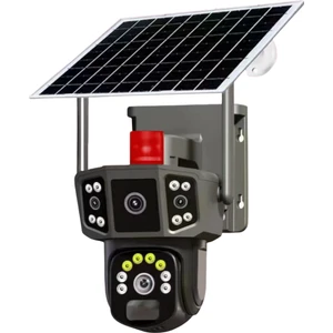 Q8 Solar 4g 3 Kameralı 2mp+2mp+2mp Ptz Sesli Sim Kartlı Kamera