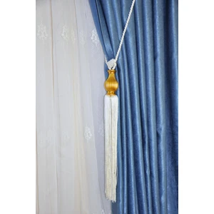 Fon Perde Tavan Bağlama Püsküllü Braçol Kornişe Takmatik Ipli Tavan Perde Aksesuar Kemik