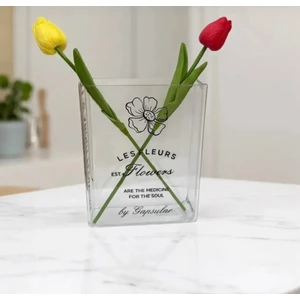 Pinterest Kitap Görünümlü Dekoratif Mika Vazo (Çiçek Dahil Değil)