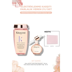 Gloss Absolu Elektriklenme Karşıtı Saç Bakım Seti - Bain & Oil
