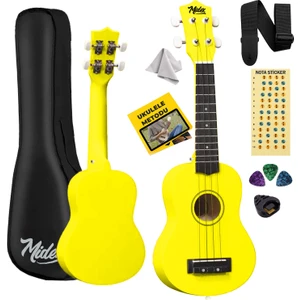 UKX-901YLW Sarı Soprano Ukulele (Askı Çanta Metod Pena)