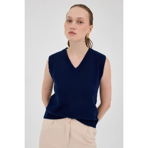 Laci Oversize V Yaka Kadın Süveter 2292