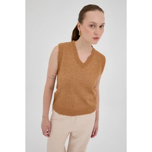 Taba Oversize V Yaka Kadın Süveter 2292