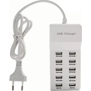 10 Port Çoklu USB Şarj Istasyonu 10 Lu USB Şarj Cihazı
