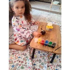 Zoo,4-7 Yaş Sıvı Geçirmez, Uzun Kollu Çocuk Faaliyet Aktivite Boyama Önlüğü