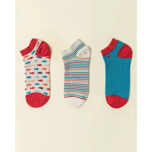 Madame Coco Marguerıte Kadın 3'lü Patik Çorap