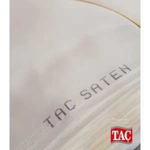 Güneşlik Saten Pilesiz Kırık Beyaz