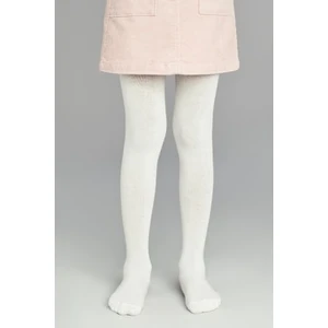 Kız Çocuk Pretty Extra Desenli Beyaz Külotlu Çorap