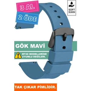 Tcl Mt42 Mt42x Mt43 Mt46-Slazenger Akıllı Çocuk Saatleriyle Uyumlu Silikon Saat Kordonu Kayışı A71SYH