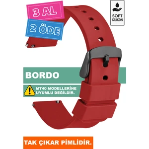 Tcl Mt42 Mt42x Mt43 Mt46-Slazenger Akıllı Çocuk Saatleriyle Uyumlu Silikon Saat Kordonu Kayışı
