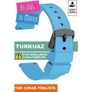Tcl Mt42 Mt42x Mt43 Mt46-Slazenger Akıllı Çocuk Saatleriyle Uyumlu Silikon Saat Kordonu Kayışı A71SYH