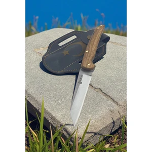 Isme Özel Kamp Uzak Doğu Seri Çakı 22 cm Outdoor Bıçak Paslanmaz Çelik Deri Kılıflı