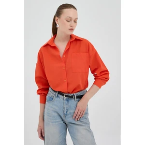 Orange Tek Cepli Oversize Gömlek 8158A