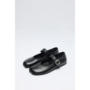 Babet 2526 - Parmak Arası Tek Bantlı Siyah Kadın Babet