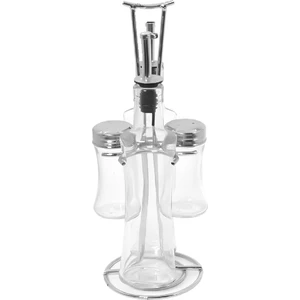 5 Parça Tuzluk-Yağlık Set Standlı 30 cm