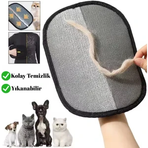 Kedi Köpek Tüy Toplayıcı Yıkanabilir Statik Eldiven Koltuk Halı Elbise Tüy Temizleme Aparatı 24X16,5