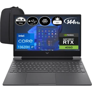 Hp Victus 15-FA2000NT-EP2 13. Nesil Intel Core I7 13620H 32 GB Ram 1 Tb SSD RTX4060 144Hz 15.6" Windows 11 Home + Elektropasaj Çanta